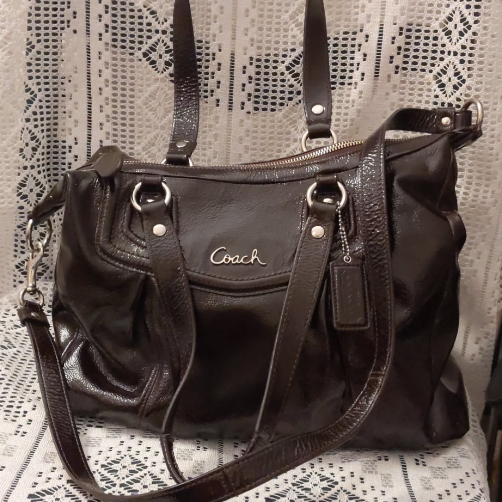 Coach patent leather bag